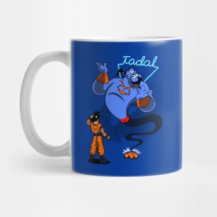 Funny Superhero Japanese Anime Magic Fantasy Genie Cartoon Mashup Mug